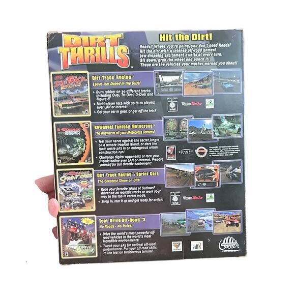 NIB Vintage 1999 Dirt Thrills 4 in 1 Pack Dirt Racing CD-ROM PC Game SEALED - Picture 3 of 4